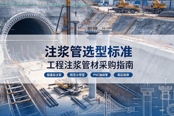 庐山注浆管选型标准