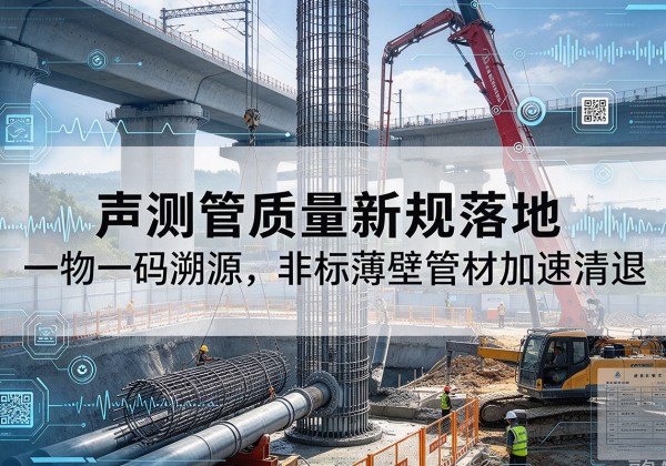 庐山声测管质量新规落地，一物一码溯源，非标薄壁管材加速清退